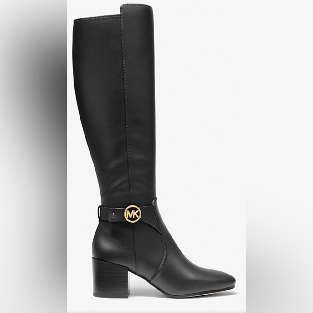 BRAND NEW-never worn Michael Kors Carmen Black Riding Boots Size 8M